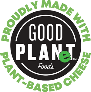 Good Plant: Proudly made with plant-based cheese.