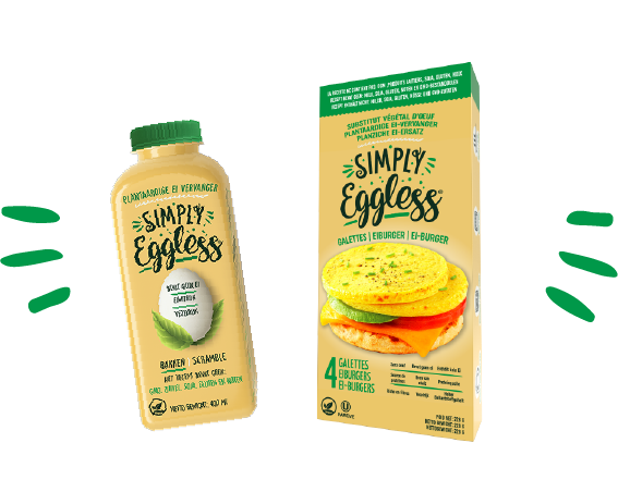 Simply Eggless bottles, 16oz and 32oz